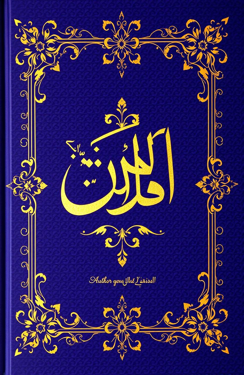 A beautifully designed Urdu book cover featuring intricate traditional patterns and motifs