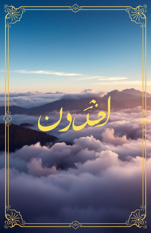 An elegant and artistic book cover design for an Urdu book titled 'Yaad'