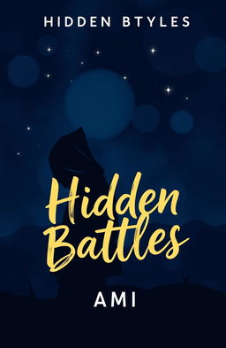 A captivating book cover design for a Wattpad story titled "Hidden Battles" by by Ami
