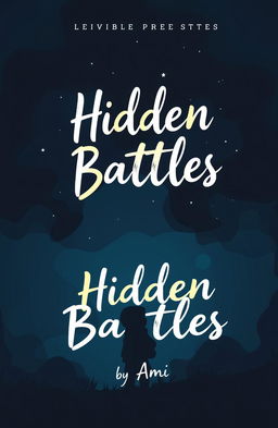 A captivating book cover design for a Wattpad story titled "Hidden Battles" by by Ami