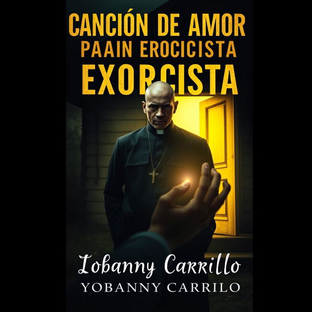 A compelling book cover for 'CANCIÓN DE AMOR PARA UN EXORCISTA'