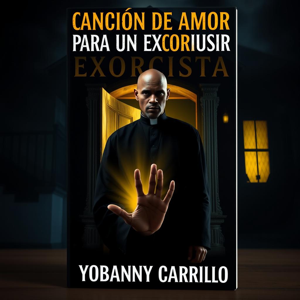 A compelling book cover for 'CANCIÓN DE AMOR PARA UN EXORCISTA'