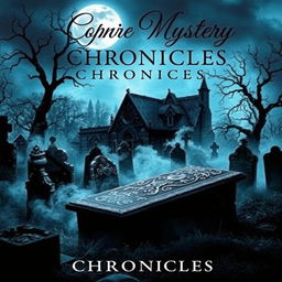 A captivating book cover for the suspense horror fantasy novel titled 'Coffin Mystery Chronicles'