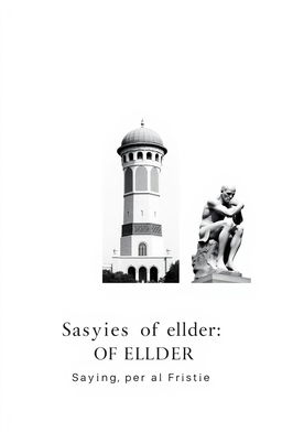 A minimalistic black and white book cover featuring three images: the ancient Agora of Athens in the first section, the minaret of Jondy Shapor University in Iran in the second section, and the statue of Le Penseur (The Thinker) in the third section