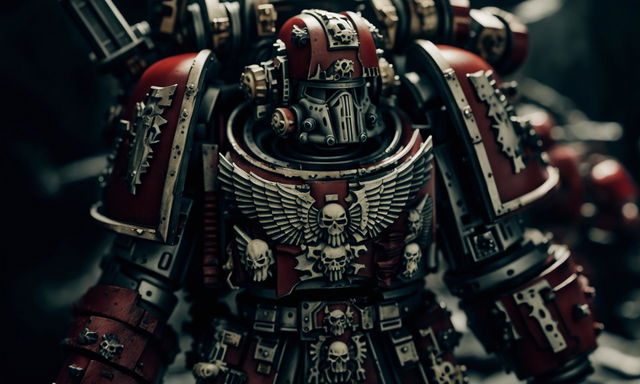 youtube thumbnail pic, warhammer 40k, intense ultra close-up, space marine captain, anime style, no text only the image