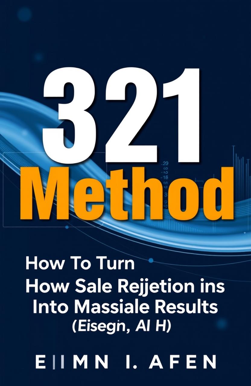 A professional and modern book cover design for a non-fiction business book titled '321 Method'