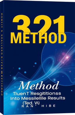 A professional and modern book cover design for a non-fiction business book titled '321 Method'