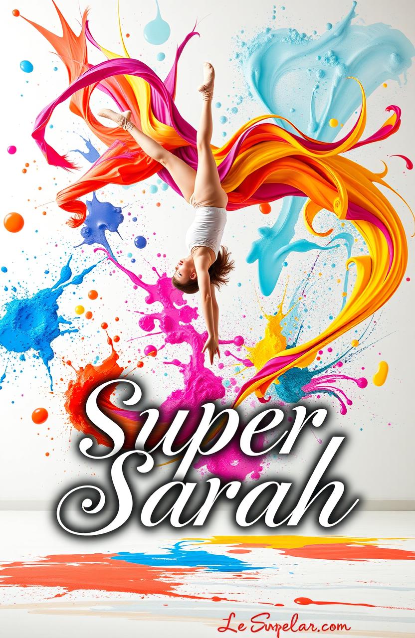 The phrase "Super Sarah" elegantly written in stylish, bold lettering at the forefront of the image