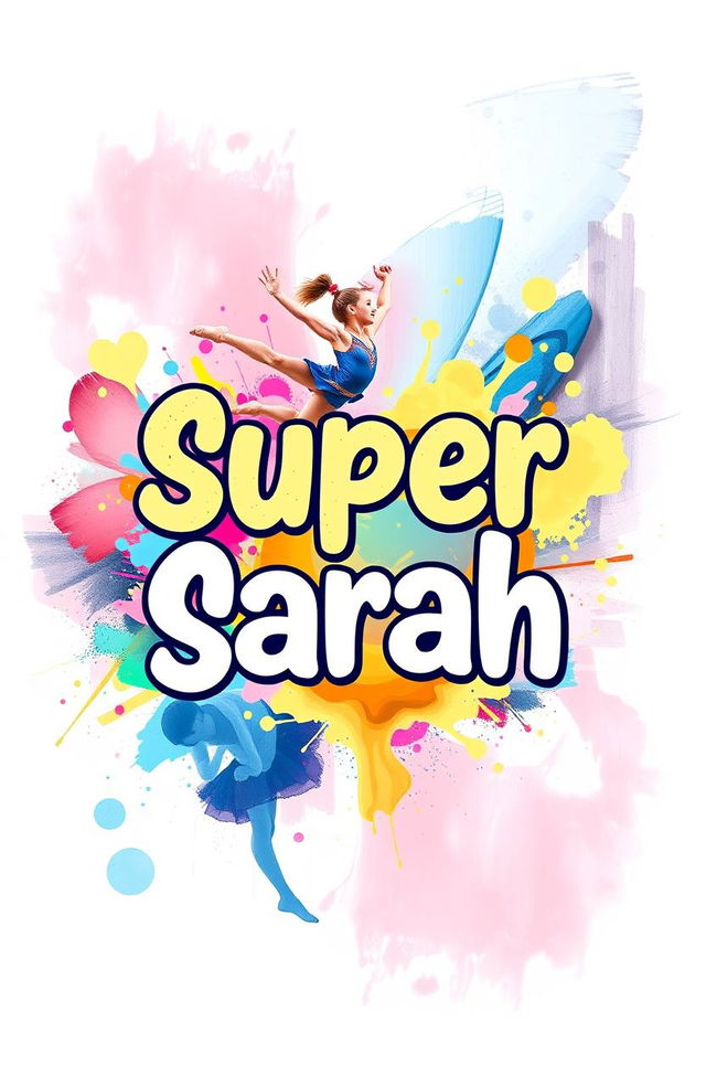 The phrase 'Super Sarah' written in bold, playful typography, prominently displayed at the center of the image