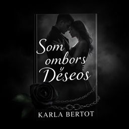 A dark and intriguing image representing the book 'Sombras y Deseos' by Karla Bertot