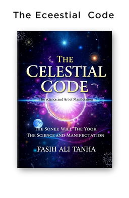 A 5x8 book cover design titled 'The Celestial Code' with a celestial, mystical theme