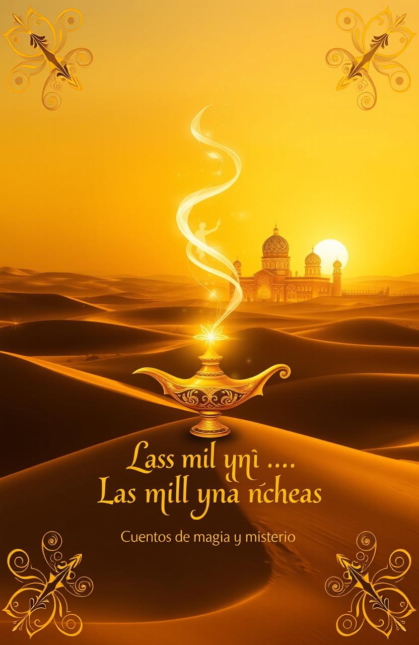 A stunning book cover design titled 'Las mil y una noches'