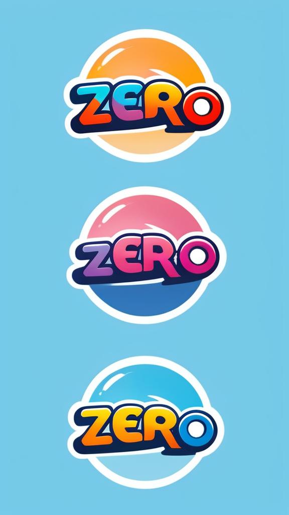 Colorful and humorous logo for 'Zero Traction', a comedy satire group. 'Zero' in bold, rainbow gradient font with 'Traction' in playful bubble letters. The 'O' in 'Zero' replaced with a cartoonish, skidding tire mark extending beyond the word on a light blue background.