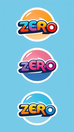 Colorful and humorous logo for 'Zero Traction', a comedy satire group. 'Zero' in bold, rainbow gradient font with 'Traction' in playful bubble letters. The 'O' in 'Zero' replaced with a cartoonish, skidding tire mark extending beyond the word on a light blue background.