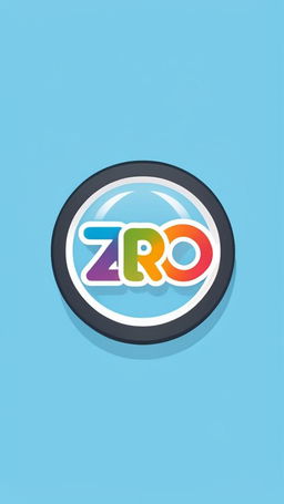 Colorful and humorous logo for 'Zero Traction', a comedy satire group. 'Zero' in bold, rainbow gradient font with 'Traction' in playful bubble letters. The 'O' in 'Zero' replaced with a cartoonish, skidding tire mark extending beyond the word on a light blue background.