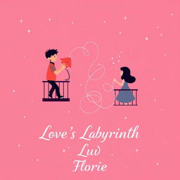 A captivating book cover for a Wattpad story, featuring a color theme inspired by the night sky in soft shades of pink