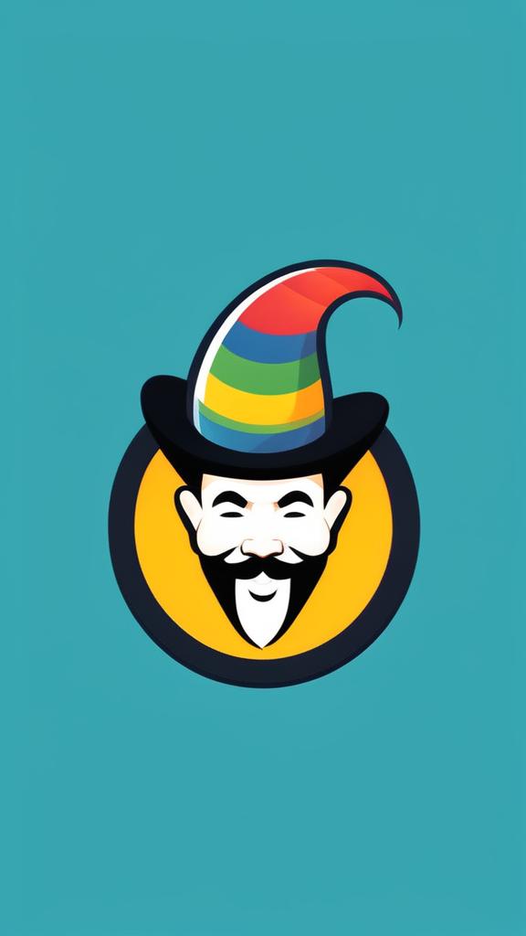 Vibrant and whimsical logo for 'Zero Traction', a comedy satire group. 'Zero' in a jester's hat, 'Traction' in multicolored, circus-style letters. The 'O' in 'Zero' replaced with a spinning, rainbow-colored wheel on a sunny yellow background.