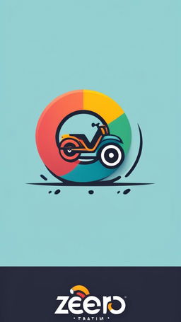 Colorful and playful logo for 'ZERO TRACTION', featuring cartoonish letters in different colors and a humorous skidding tire replacing the 'O' in 'ZERO'.