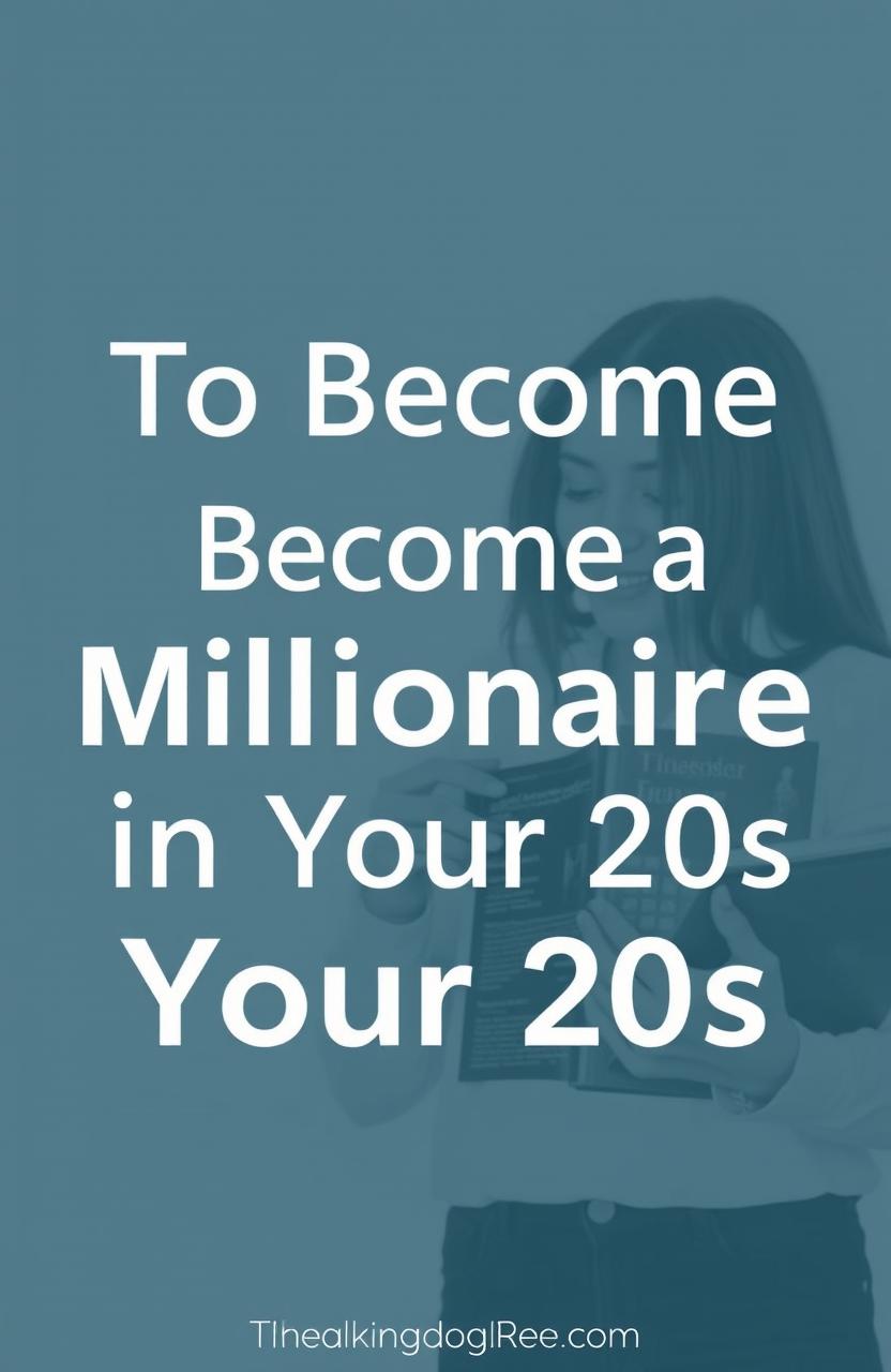 To become a millionaire in your 20s, focus on a combination of smart financial decisions, investment strategies, networking, and personal development