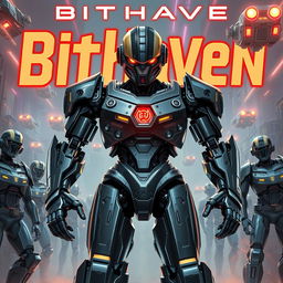 A hyper-realistic book cover for the science fiction novel 'BitHaven'