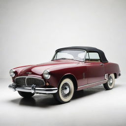 A high-definition and well-lit image of a classic vintage car, positioned against a clean, white background.