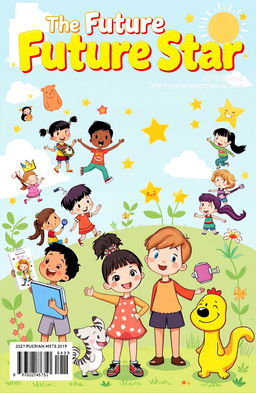 An illustrated cover for a children's magazine titled 'The Future Star'