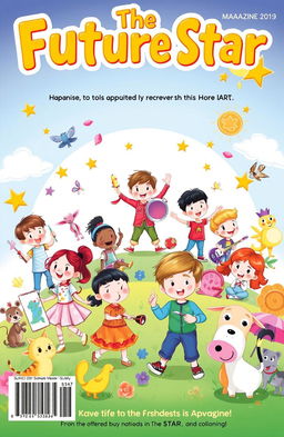 An illustrated cover for a children's magazine titled 'The Future Star'