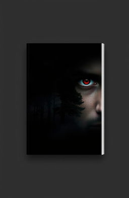 A book cover design featuring a black background with subtle wisps of clouds