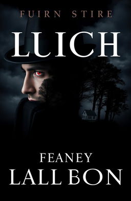 A book cover design featuring a black background with subtle clouds
