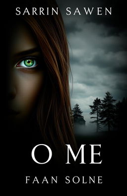 A book cover design with a black background featuring subtle clouds
