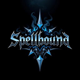 A striking logo design for a hard rock band called 'Spellbound'