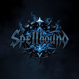 A striking logo design for a hard rock band called 'Spellbound'