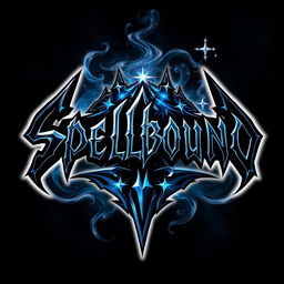 A striking logo design for a hard rock band called 'Spellbound'