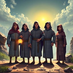 In the mystical land of Bilangan, where numbers dance and formulas sing, five unique algorithms come to life: Algoritma, Aritmetika, Statistik, Geometri, and Kriptografi