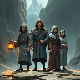 In the mystical land of Bilangan, where numbers dance and formulas sing, five unique algorithms come to life: Algoritma, Aritmetika, Statistik, Geometri, and Kriptografi