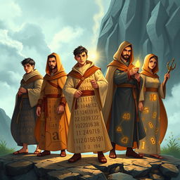 In the enchanting land of Bilangan, where numbers dance and formulas sing, five unique algorithms embark on a crucial mission to combat the evil virus Chaos