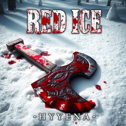 The cover of a book titled 'Red Ice' by 'Hyyena'