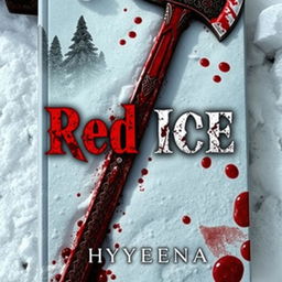 The cover of a book titled 'Red Ice' by 'Hyyena'
