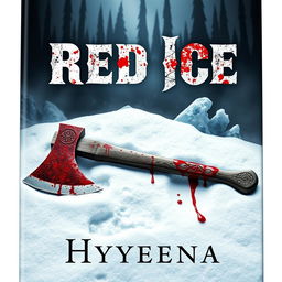 The cover of a book titled 'Red Ice' by 'Hyyena'