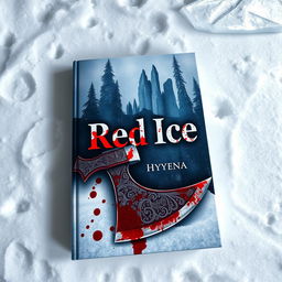 The cover of a book titled 'Red Ice' by 'Hyyena'