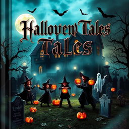 A captivating Halloween-themed book cover featuring a spooky and atmospheric design
