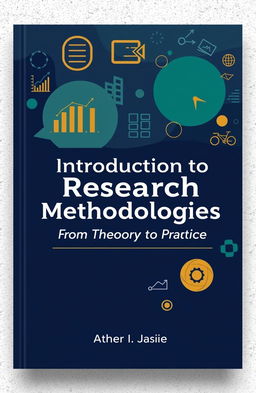 A visually striking book cover for 'Introduction to Research Methodologies: From Theory to Practice'
