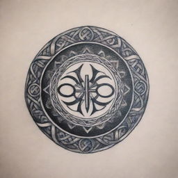 Forearm tattoo design based on the 'Sleep Token' band, weaving together elements of their logo, musical style, and album artwork