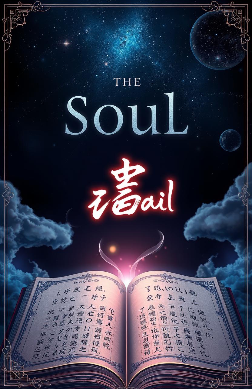 A mystical book cover for a novel titled 'रूह', which translates to 'Soul' in English