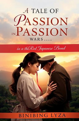 A compelling book cover for a historical fiction novel set in World War II in the Philippines, featuring a passionate love story between a girl doctor and a Japanese Army captain