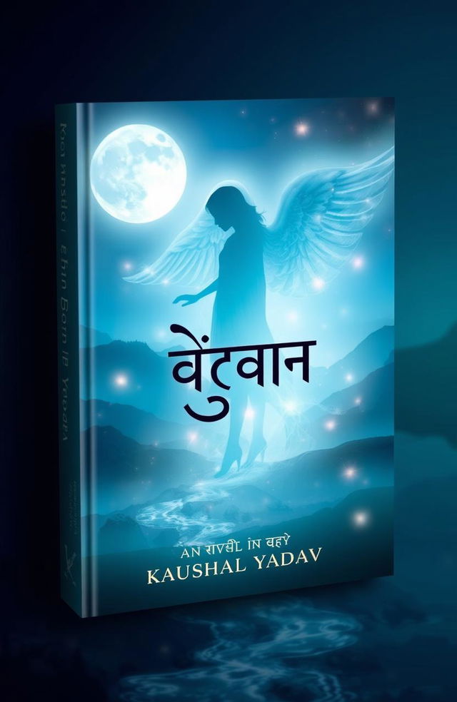 A visually captivating book cover design for a novel titled 'रूह' in Hindi, authored by Kaushal Yadav