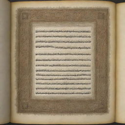 The sacred Qur'an, once filled with holy verses, now mysteriously blank, eliciting a profound sense of astonishment and unease.