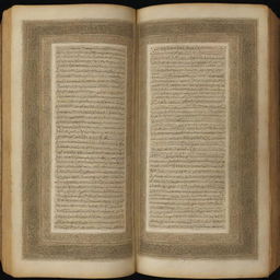 The sacred Qur'an, once filled with holy verses, now mysteriously blank, eliciting a profound sense of astonishment and unease.