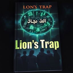 A captivating book cover for a story named "Lion's Trap"