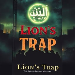 A captivating book cover for a story named "Lion's Trap"